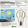 LafoHome EcoBright 8PK Dimmable A19 LED Filament Bulb, 5W (40W