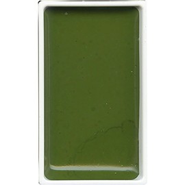 Kuretake : Gansai Tambi Japanese Watercolour : Olive Green : Large Pan