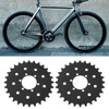 eMagTech 2 Pieces 28T Bicycle Fixed Sprocket Fixed Gear Brake