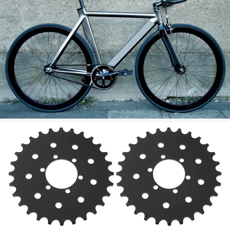 eMagTech 2 Pieces 28T Bicycle Fixed Sprocket Fixed Gear Brake