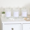 Ronasip 3pcs Farmhouse Apothecary Jars with Lids - 16 Oz