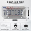 Alpmosn License Plate Frames with Screw Washers and Cap, Car