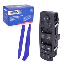 MOCA Front Left Power Window Switch fits 2012-2020 for Dodge Grand Caravan Front Left, 2012-2016 for Chrysler Town and Country, 2012-2015 for Ram C/V, 10 Button