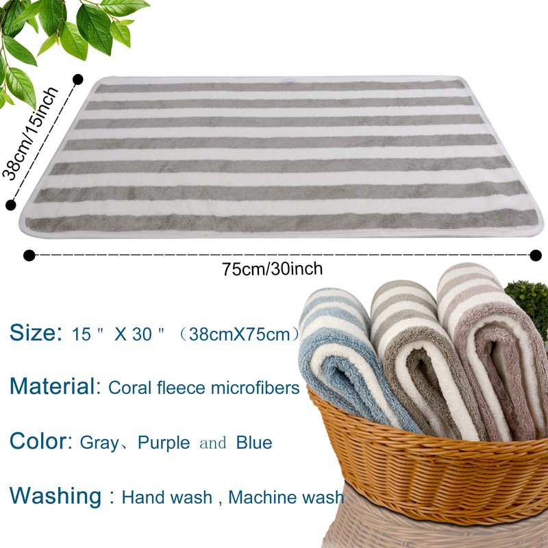 VIVOTE Microfibre Hand Towels for Bathroom, Super Soft & Fluffy
