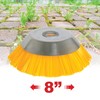 Spares2go Strimmer Brush Head Universal Heavy Duty, 8inch