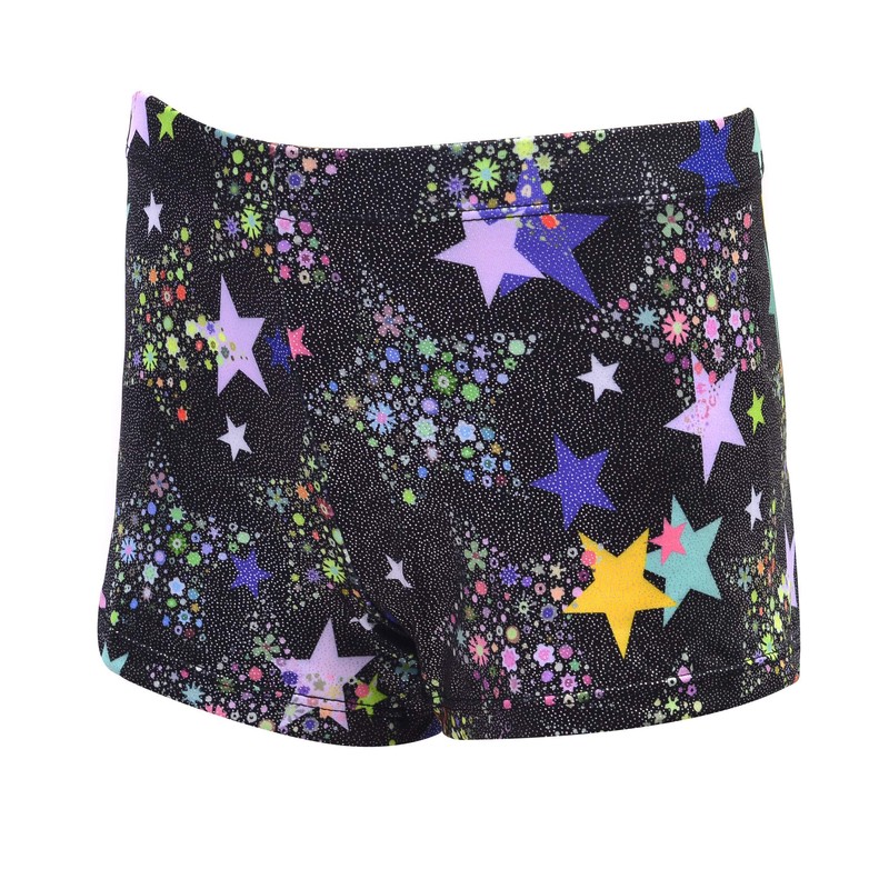 Aosva - Pantalones cortos de gimnasia para niñas pequeñas de