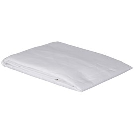 Essix D 68-10001-452001 SXU-Bolster Pillow Case-Plain Cotton Sateen, White, 17 x 230 cm
