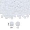 Amaney White Pony Beads with Storage Box 6x9mm Acrylic Beads