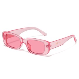 JASPIN Rectangle Sunglasses for Women Men Trendy Y2k Retro 90s Sun Glasses UV400 Protection Cool Square Frame