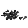 Sourcingmap M3 x 10mm Knurled Phillips Head Thumb Screw Black