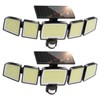 UME Solar Outdoor Lights 620 LED 4500LM, IP65 Waterproof Motion