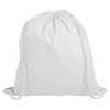 eBuyGB Cotton Drawstring Rucksack Children's Backpack, 2.7 L, White