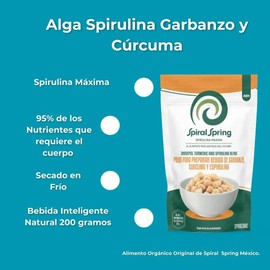 Bolsa De 200g Alga Spirulina  Garbanzo  Cúrcuma