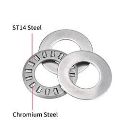 uxcell TC815 Thrust Needle Roller Bearings with Washers 1/2" Bore 15/16" OD 5/64" Width 5pcs