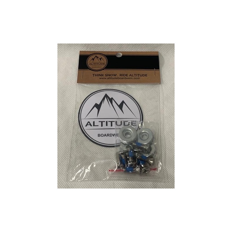 Altitude Snowboard Binding MOUNTING Hardware KIT (8 Piece Set) 18MM