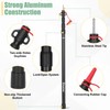 Dreamtrue Tarp Poles Telescoping, Upgraded 4-Section Adjustable Tent Poles, Heavy