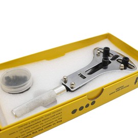 Watch repair tool, Watch back removal tool,3 Point wrench screw case remover tool,Adjustable watch back case opener.