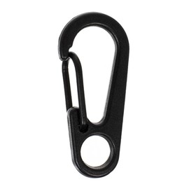 Paracord Planet 30 mm Mini Clasp Carabiners – Metal Quick Release Carabiners for Hiking Packs, & Keychains (Black, 100 Pack)