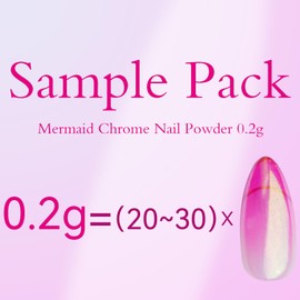 PrettyDiva Sample Pack Aurora Chrome Nail Powder Small Sample 0.2g/Jar