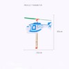ieron Rubber Band Helicopter 3 Pack Elastic Band Aircraft for