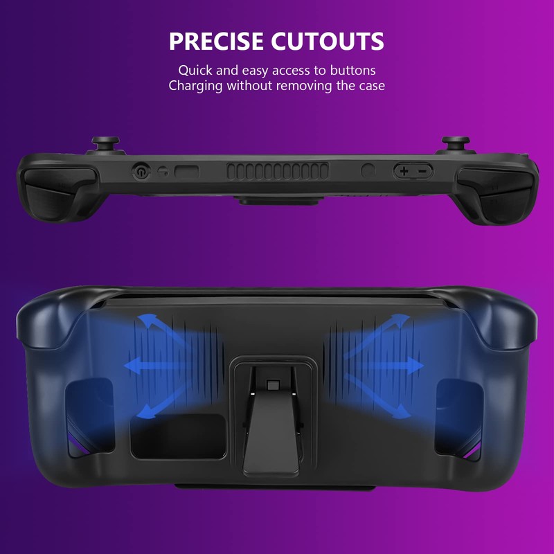 Geekria Kickstand Protective Case Compatible with Steam Deck, TPU Cover