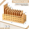 Burbell Bamboo Charging Station for Multiple Devices, Cell Phone Docking