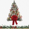 Haute Decor 28 Inch Flocked Pre-lit Christmas Wall Tree and