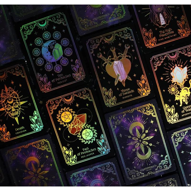 Crystalstruck Tarot: Limited Silver or Gold Holographic Edition - Color: