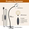 Exsight Desk Lamp Clip Light, 3 Light Modes 10 Dimmable