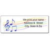 Stonehouse Collection Music Notes Address Labels, 1 x 2.75 in,