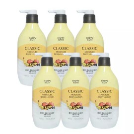 Happybath 해피바스 클래식 바디로션 촉촉한 애플 바나나 400g x6개 Happybath Classic Body Lotion Moisturizing Apple Banana 400g x 6
