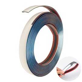 Chrom Zierleiste Auto Chromleiste 30mm*5m Zierleisten Selbstklebend Universal Chromzierleiste für Auto Karosserie Fenster Außen Dekoration (5M, 30mm)