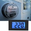 Voltage Meter, Digital Panel Meter, YB5135D LCD Digital Display Voltmeter