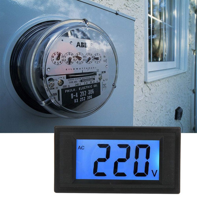 Voltage Meter, Digital Panel Meter, YB5135D LCD Digital Display Voltmeter