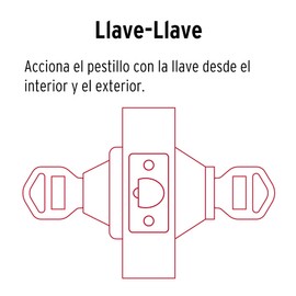 Hermex Basic CERO-22P, Cerrojo doble cilindro, latón antiguo