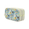 Bioworld Floral Print Dual Compartment Cream Toiletry Cosmetic Kit