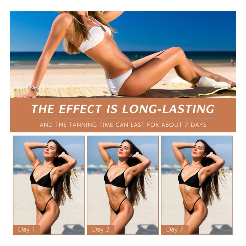 Bronceado Natural Rostro Cuerpo Tono Dorado Piel Radiante