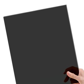 Buy Black Transparent Fluorescent Colored Acrylic Perspex Sheet 1/8" Thick Size 12x8" Plastic Plexiglass for Crafts and More