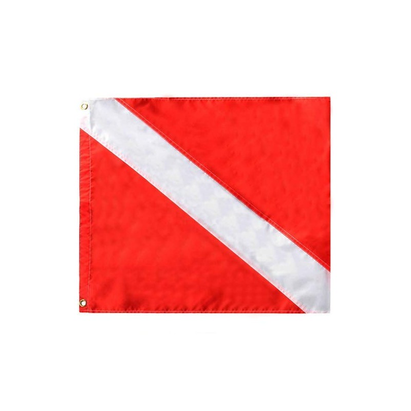 Aqua Nylon Dive Flag 20" X 24" (DF04)