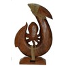 Myriahs 13" Tall Hand Carved Wood He'e Octopus Hawaiian Makau