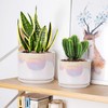 EFISPSS Plant Pots, 4+5+6 Inch Pots for Indoor Plants,Ceramic Planter
