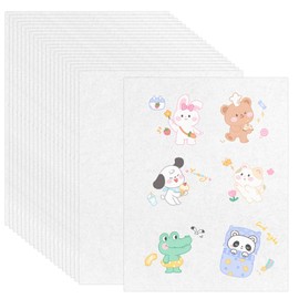 25 Sheets Shrink Film for Painting, A4 Shrink Paper, Shrink Film, Translucent Shrink Plastic Sheets, Shrink Film Set for Children, Adults, DIY Crafts