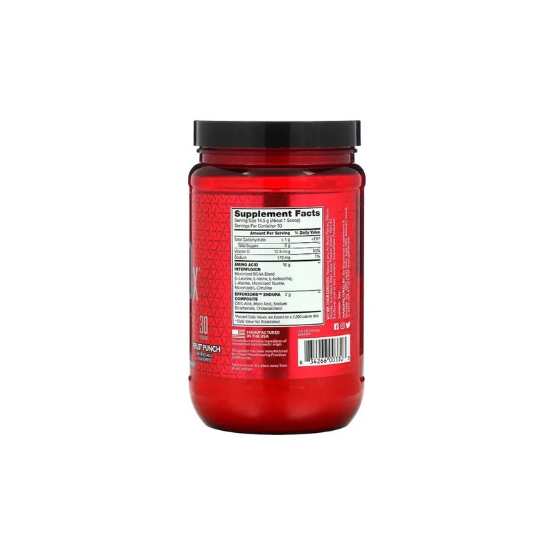 Amino X 30 Serv Sabor Ponche De Frutas Bsn Bcaas