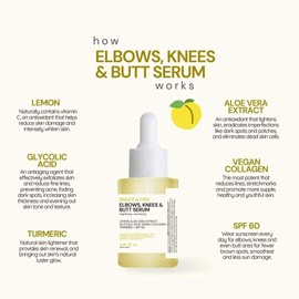 Catt & Co Bright & Free ELBOWS, KNEES & BUTT Serum, 30ml