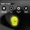 4PCS Skull Luminous Car Tire Valve Stem Caps, Fluorescent Tire