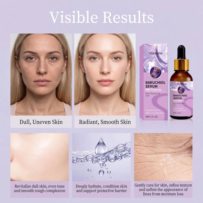 Bakuchiol Face Serum Mild Formula 30ml Plant Extract