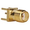 100Pcs RF Coaxial Cable Adapter Female Coax Line Connector Base