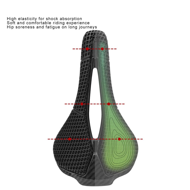 Carbon Fiber Bicycle Saddle Streamlined Design Mountain Bike Road Bike