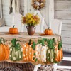 Likiyol Fall Table Cloth 60x84 Inch Pumpkin Thanksgiving Oval Table