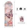 BSNTHO Flowers Butterflies. Printed Camping Sleeping Bag,3 Season Warm &